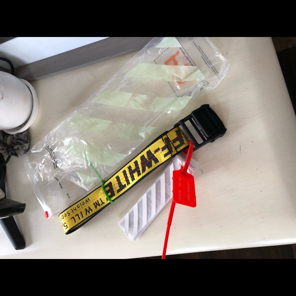 Off White Industrial Belt
